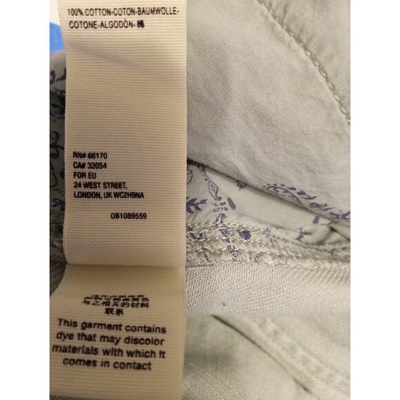 Free People We The Free Sadie Jeans Paper Bag Belted Waist Tapered Leg Sage 30 - Picture 13 of 13